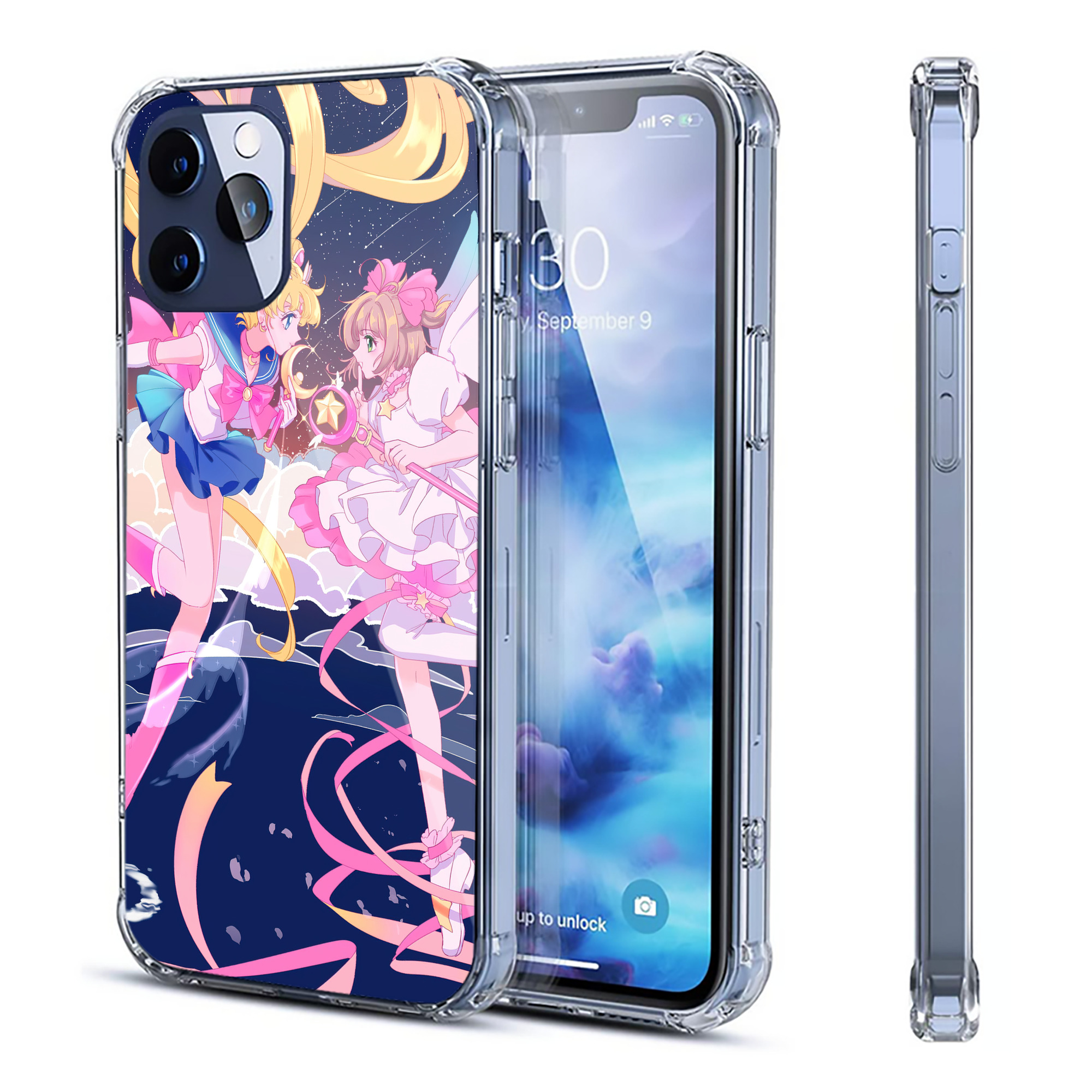 （画像用） 美少女戦士セーラームーン Sailor Moon 【iPhone 12シリーズ対応】透明スマホケース（クリアソフトケース）
